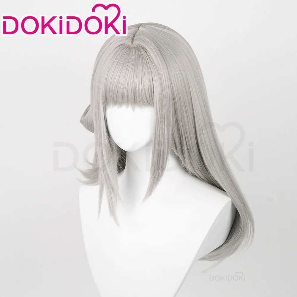 DokiDoki Game Reverse:1999 Cosplay Vertin Wig Long Straight Silver Hair - Image 3
