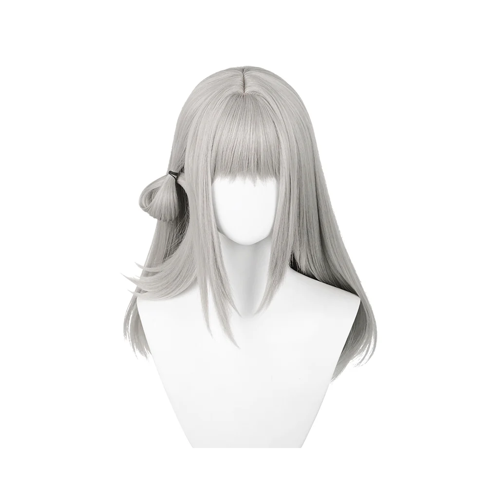 DokiDoki Game Reverse:1999 Cosplay Vertin Wig Long Straight Silver Hair - Image 4