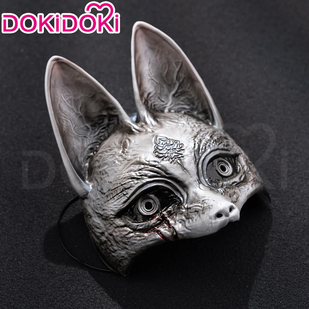 【Ready For Ship】DokiDoki Gam Cosplay Wig / Tattoo / Mask Short Straight Black Hair - Image 10