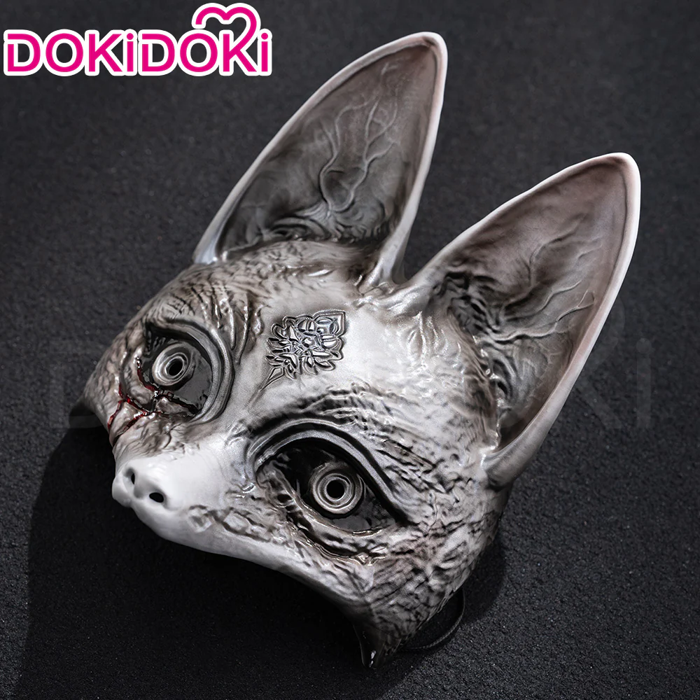 【Ready For Ship】DokiDoki Gam Cosplay Wig / Tattoo / Mask Short Straight Black Hair - Image 9