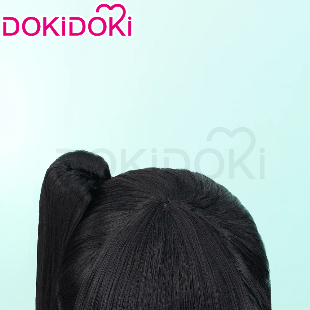 【Ready For Ship】DokiDoki Game Stellar Blade Cosplay Eve Wig Long Straight Black Ponytail Hair Hayato Suo - Image 4