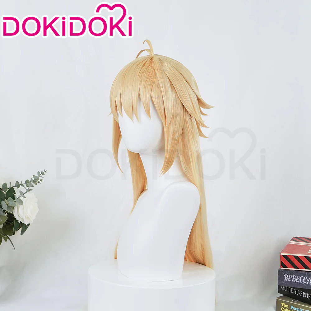 【Ready For Ship】DokiDoki Game Tsukihime Cosplay Arcueid Brunestud Wig Long Straight Linen Hair - Image 2