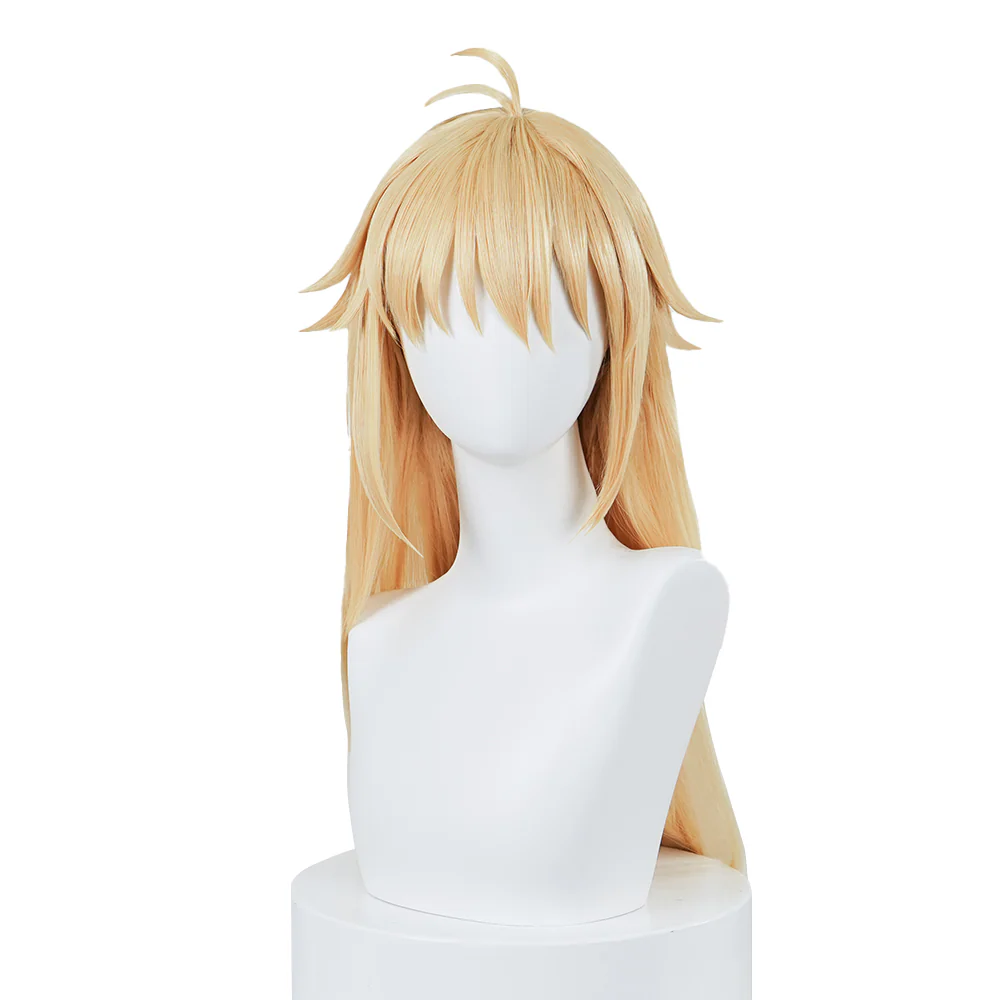 【Ready For Ship】DokiDoki Game Tsukihime Cosplay Arcueid Brunestud Wig Long Straight Linen Hair - Image 5