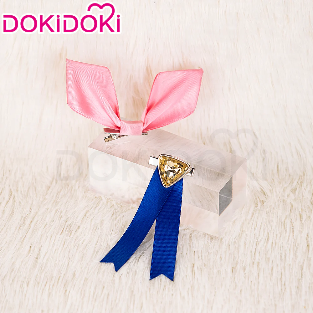 DokiDoki Game Cosplay Wig Long Curly Brown Hair Ponytail - Image 9