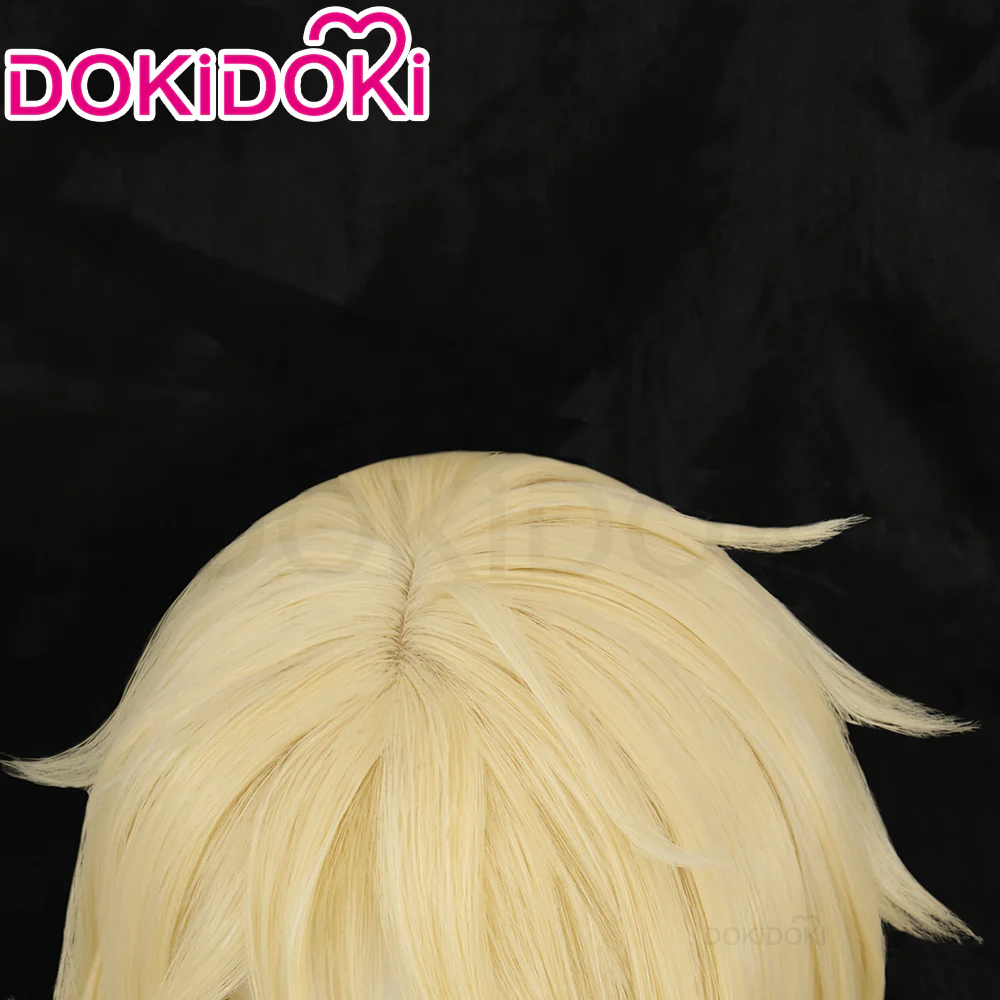 【Ready For Ship】DokiDoki Game Valorant Cosplay Deadlock Wig Long Curly Yellow Hair - Image 3