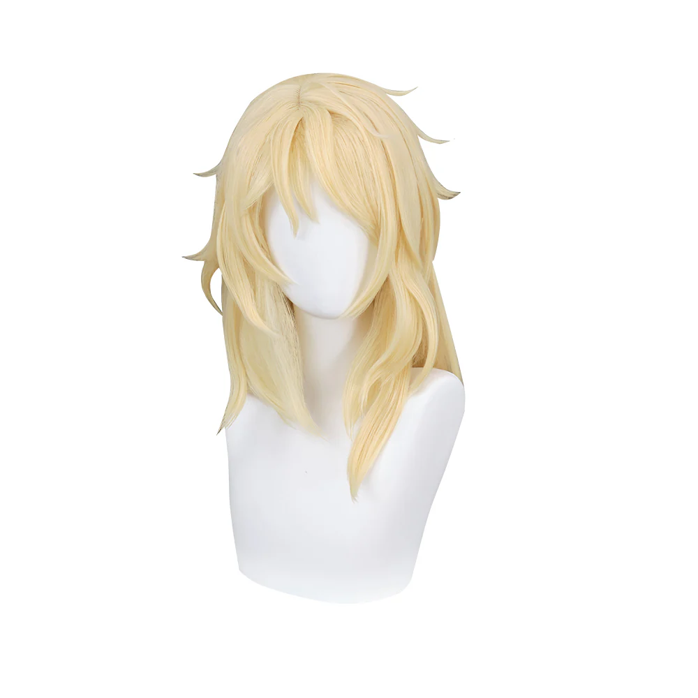 【Ready For Ship】DokiDoki Game Valorant Cosplay Deadlock Wig Long Curly Yellow Hair - Image 5