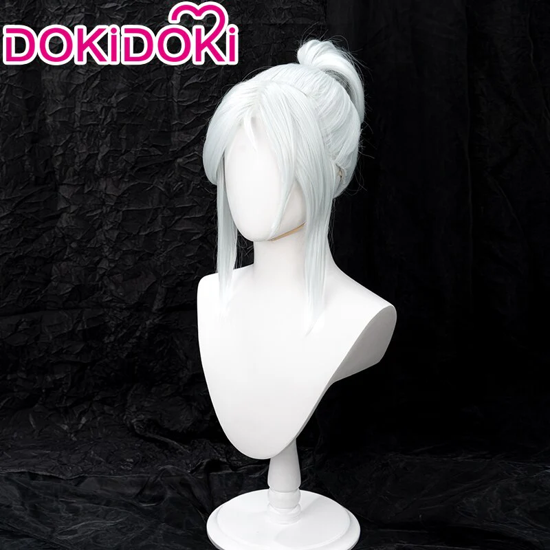 【Ready For Ship】DokiDoki Game Valorant Cosplay Jett Cosplay Wig White Hair VALORANT - Image 2