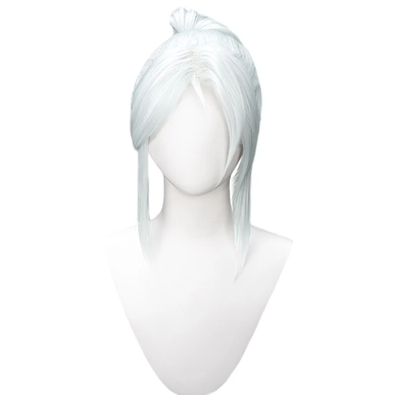 【Ready For Ship】DokiDoki Game Valorant Cosplay Jett Cosplay Wig White Hair VALORANT - Image 5
