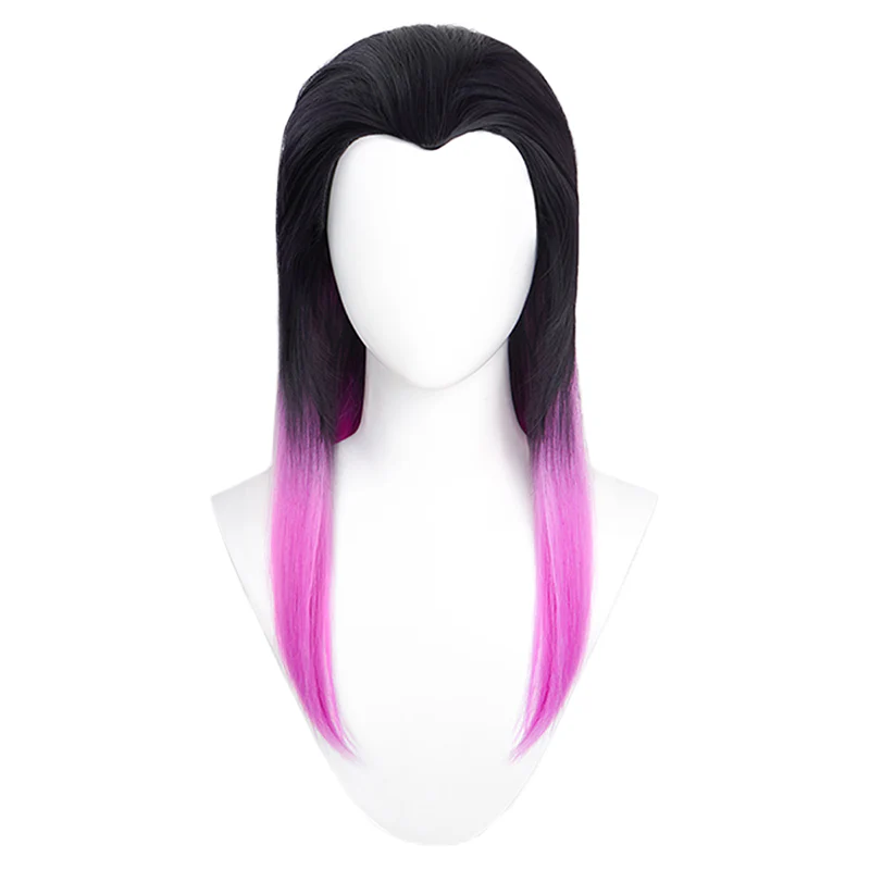 【Ready For Ship】DokiDoki Game Valorant Cosplay Reyna Wig Long Straight Black & Purple Wig - Image 5