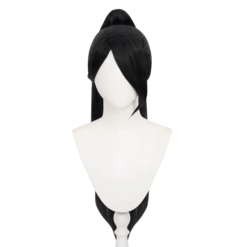 【Ready For Ship】DokiDoki Game Valorant Cosplay Sage Wig Long Straight Black Hair - Image 5