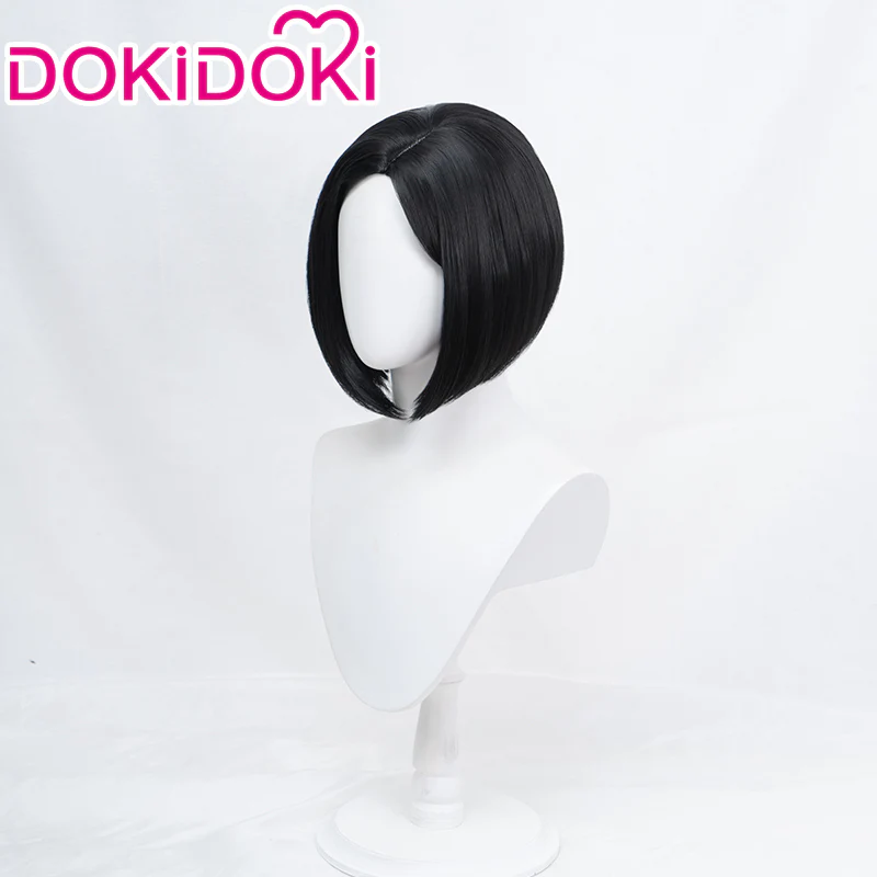 【Ready For Ship】DokiDoki Game Valorant Cosplay Viper Cosplay Wig Short Black Wig - Image 2