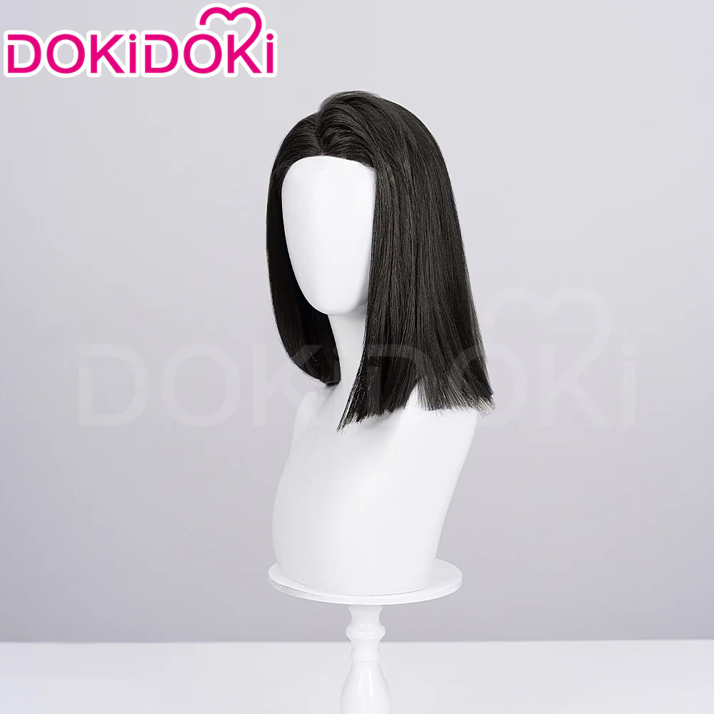【Ready For Ship】DokiDoki Game Wig Cosplay Straight Black Wig Female - Image 3