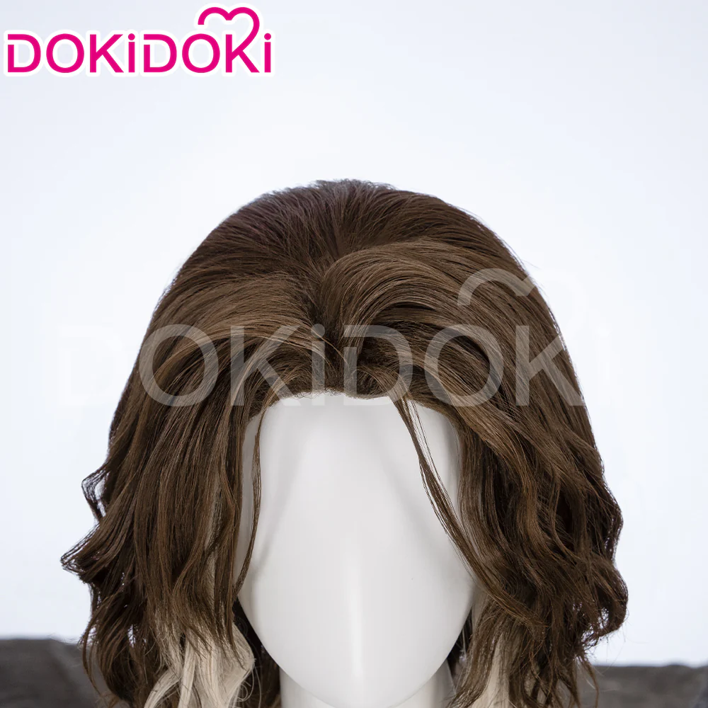 【Partially Ready For Ship】【Front Lace】DokiDoki Game Wig Short / Long Straight Brown Hair - Image 10