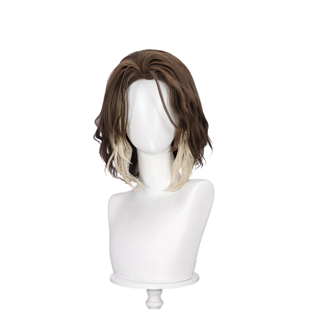 【Partially Ready For Ship】【Front Lace】DokiDoki Game Wig Short / Long Straight Brown Hair - Image 11