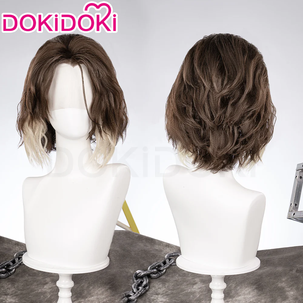 【Partially Ready For Ship】【Front Lace】DokiDoki Game Wig Short / Long Straight Brown Hair - Image 12