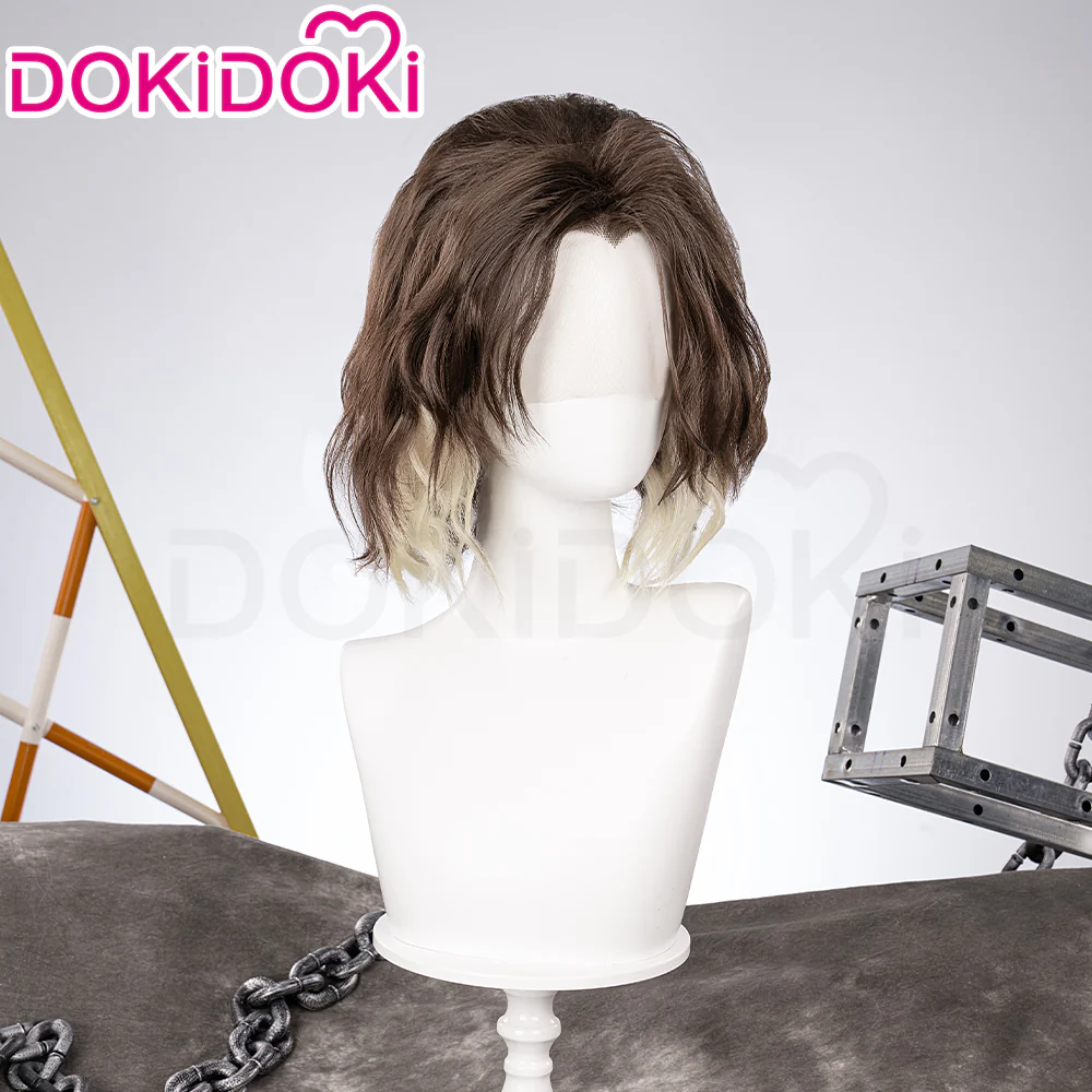 【Partially Ready For Ship】【Front Lace】DokiDoki Game Wig Short / Long Straight Brown Hair - Image 13