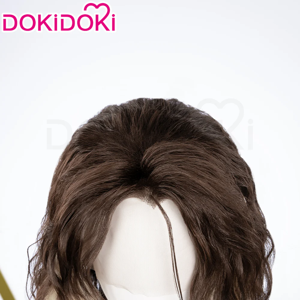 【Partially Ready For Ship】【Front Lace】DokiDoki Game Wig Short / Long Straight Brown Hair - Image 15