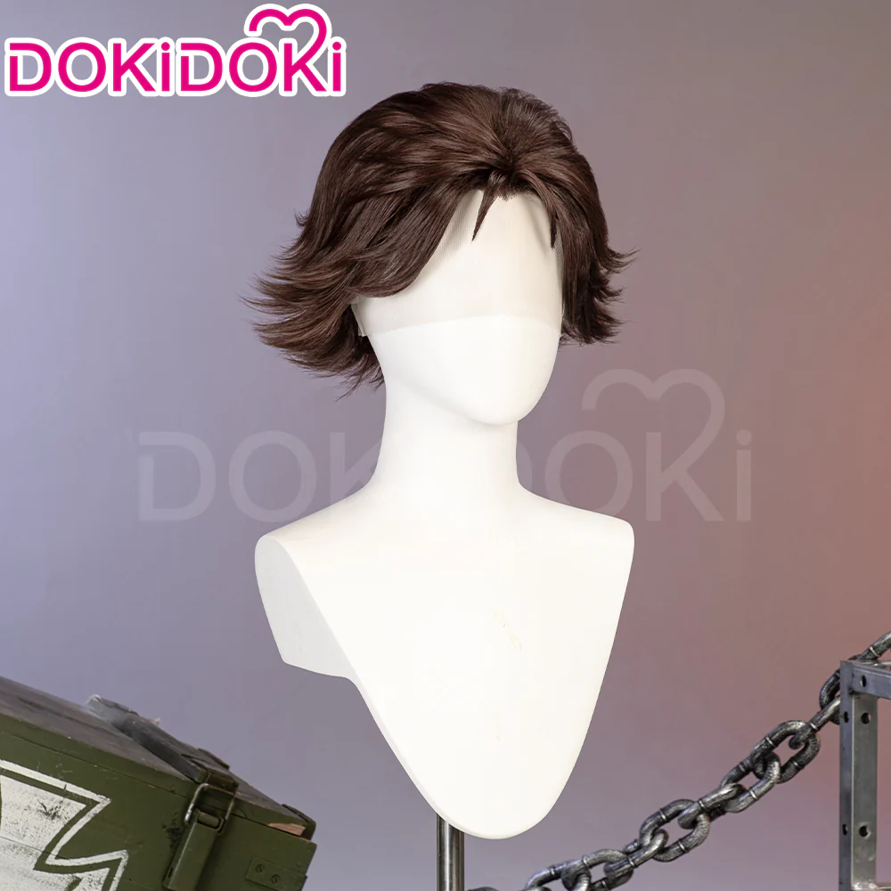 【Partially Ready For Ship】【Front Lace】DokiDoki Game Wig Short / Long Straight Brown Hair - Image 18