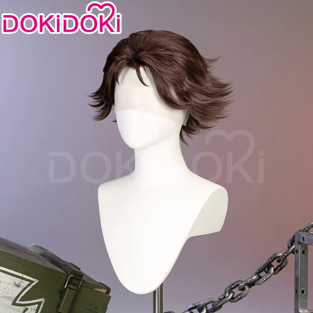 【Partially Ready For Ship】【Front Lace】DokiDoki Game Wig Short / Long Straight Brown Hair - Image 19
