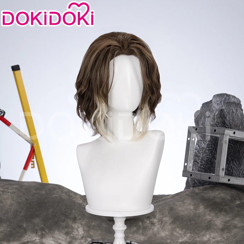 【Partially Ready For Ship】【Front Lace】DokiDoki Game Wig Short / Long Straight Brown Hair - Image 8