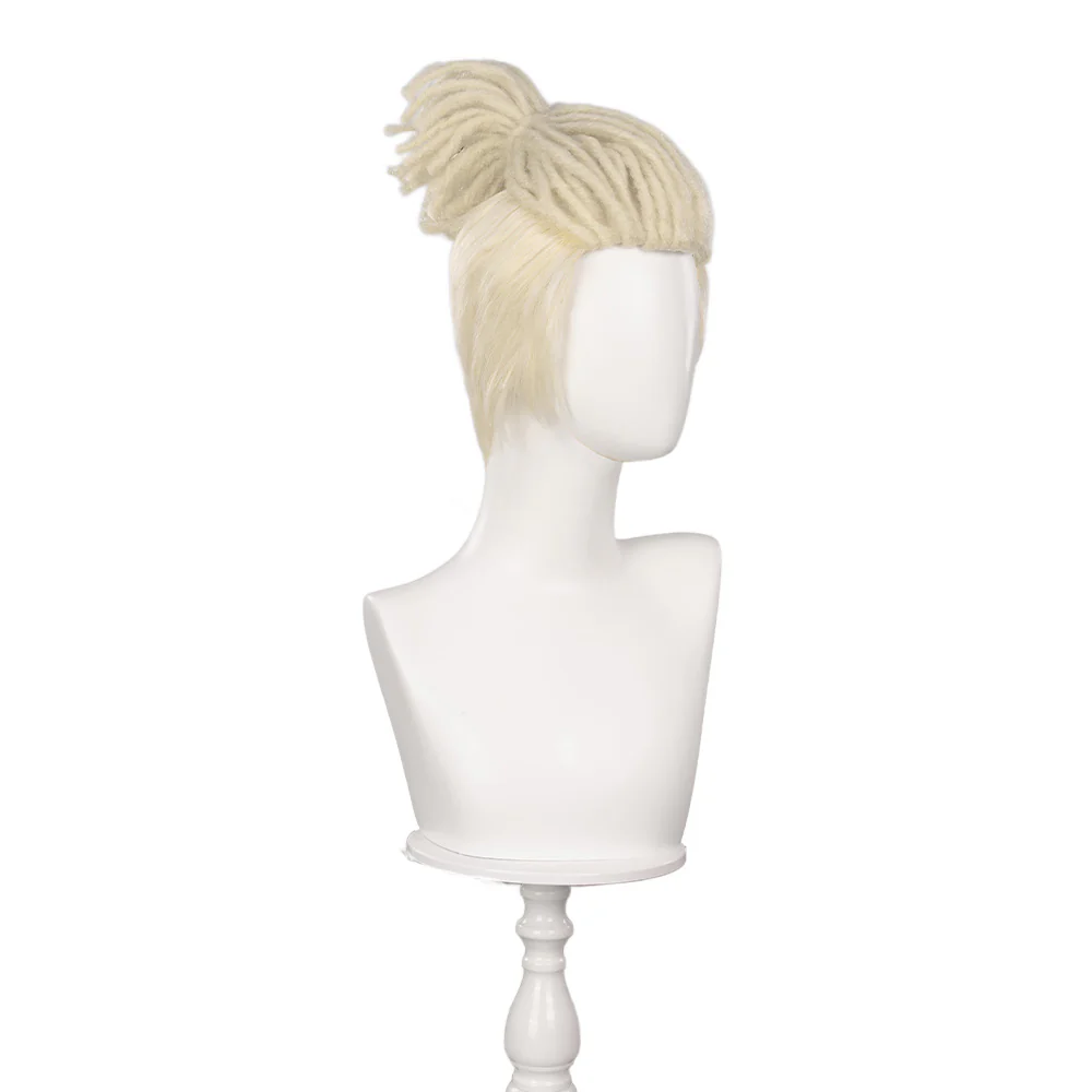 【Partially Ready For Ship】DokiDoki Game Wig / Mask Short Straight White Hair - Image 4