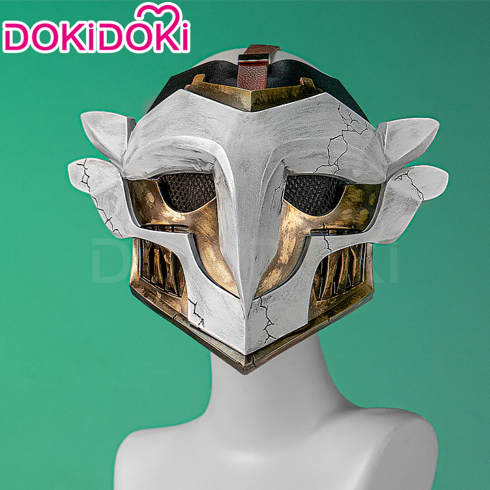 【Partially Ready For Ship】DokiDoki Game Wig / Mask Short Straight White Hair - Image 5