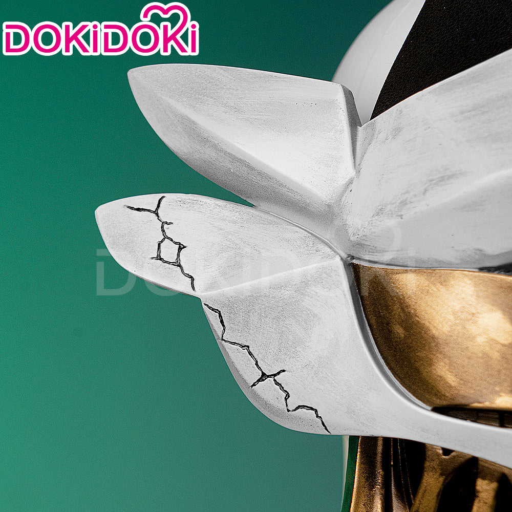 【Partially Ready For Ship】DokiDoki Game Wig / Mask Short Straight White Hair - Image 8