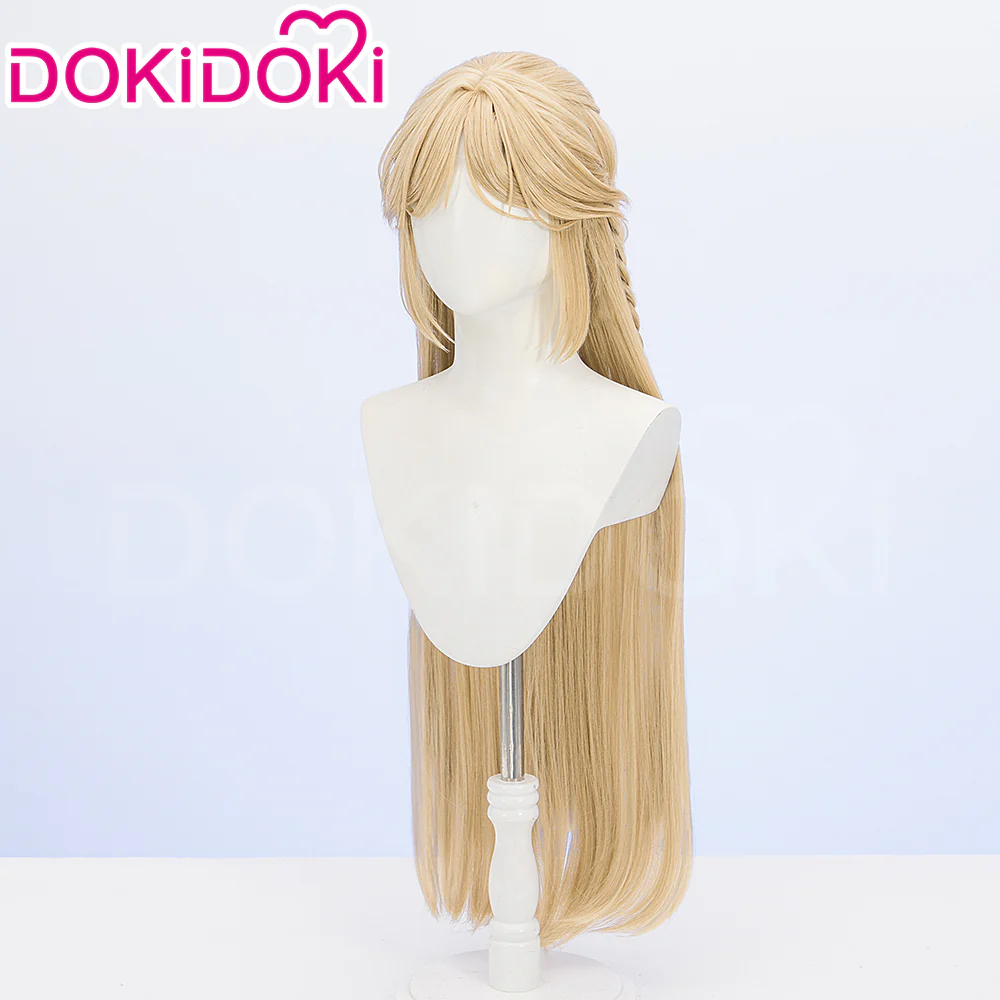 DokiDoki Game Wuthering Waves Cosplay Cartethyia Wig Long Straight Blond Hair / HeadWear - Image 6
