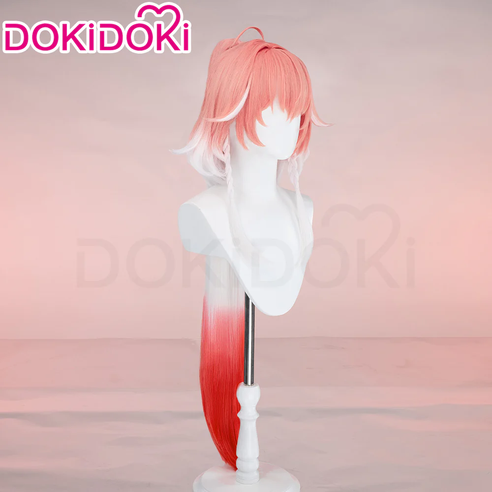 【Ready For Ship】DokiDoki Game Wuthering Waves Cosplay Changli Wig Long Pink White Gradient Hair Chang Li - Image 3