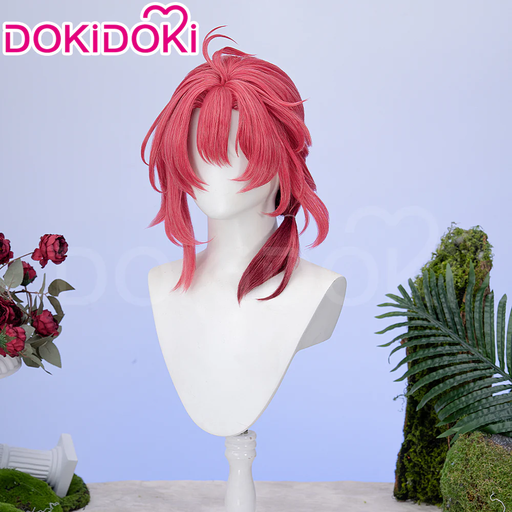 【Ready For Ship】DokiDoki Game Wuthering Waves Cosplay Ciaccona Wig Short Curly Red Hair / Hair Accessory - Image 7