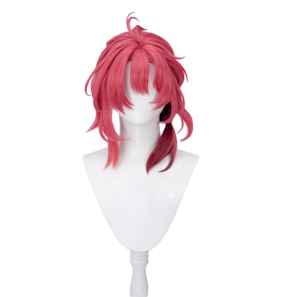 【Ready For Ship】DokiDoki Game Wuthering Waves Cosplay Ciaccona Wig Short Curly Red Hair / Hair Accessory - Image 9