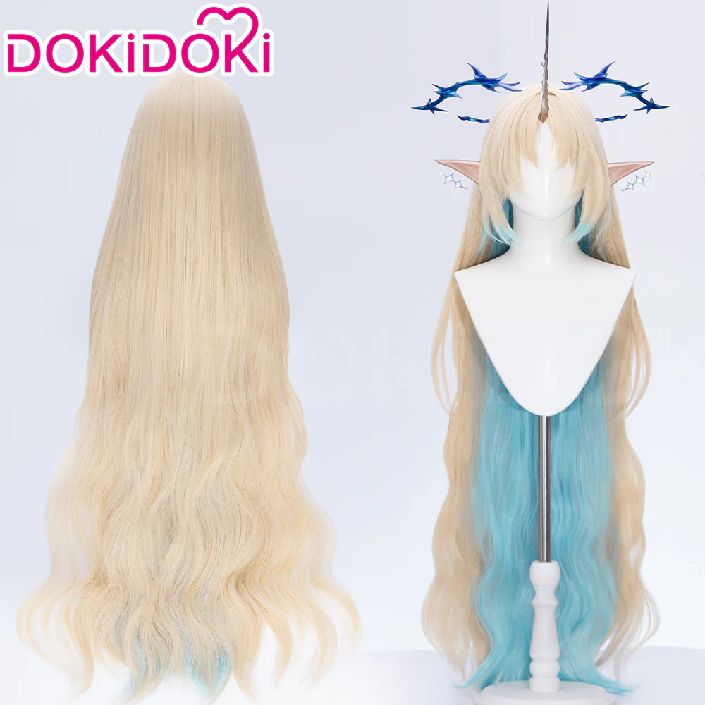 【Ready For Ship】DokiDoki Game Wuthering Waves Cosplay Fleurdelys Wig Long Curly Hair