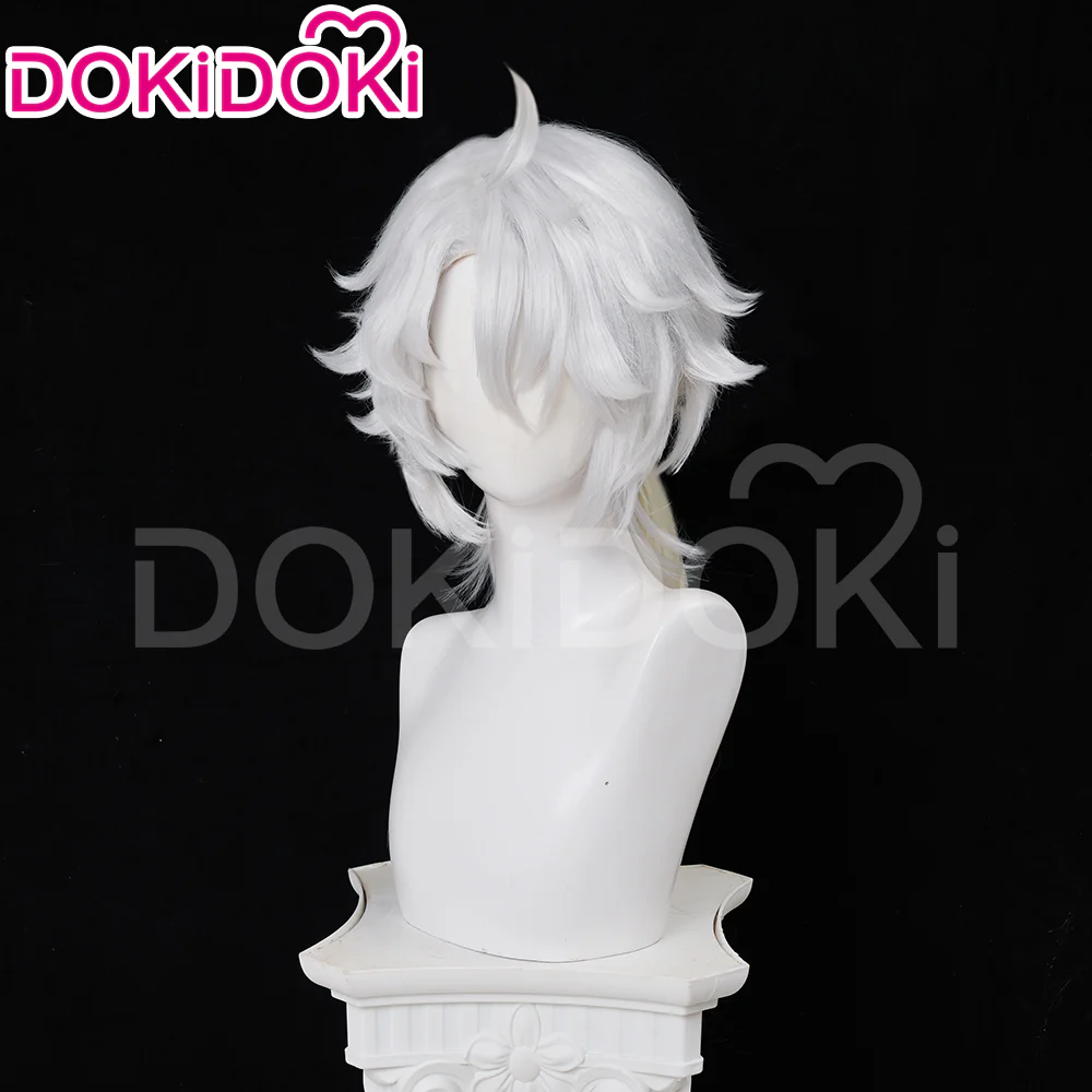 DokiDoki Game Wuthering Waves Cosplay Lingyang Wig Long Straight White Yellow Hair Ling Yang Liondance - Image 3