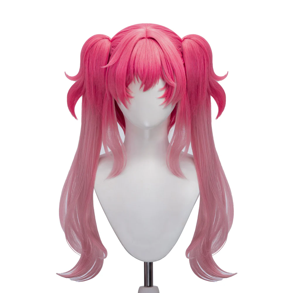【Ready For Ship】DokiDoki Game Wuthering Waves Cosplay Lupa Wig Long Curly Pink Hair - Image 5