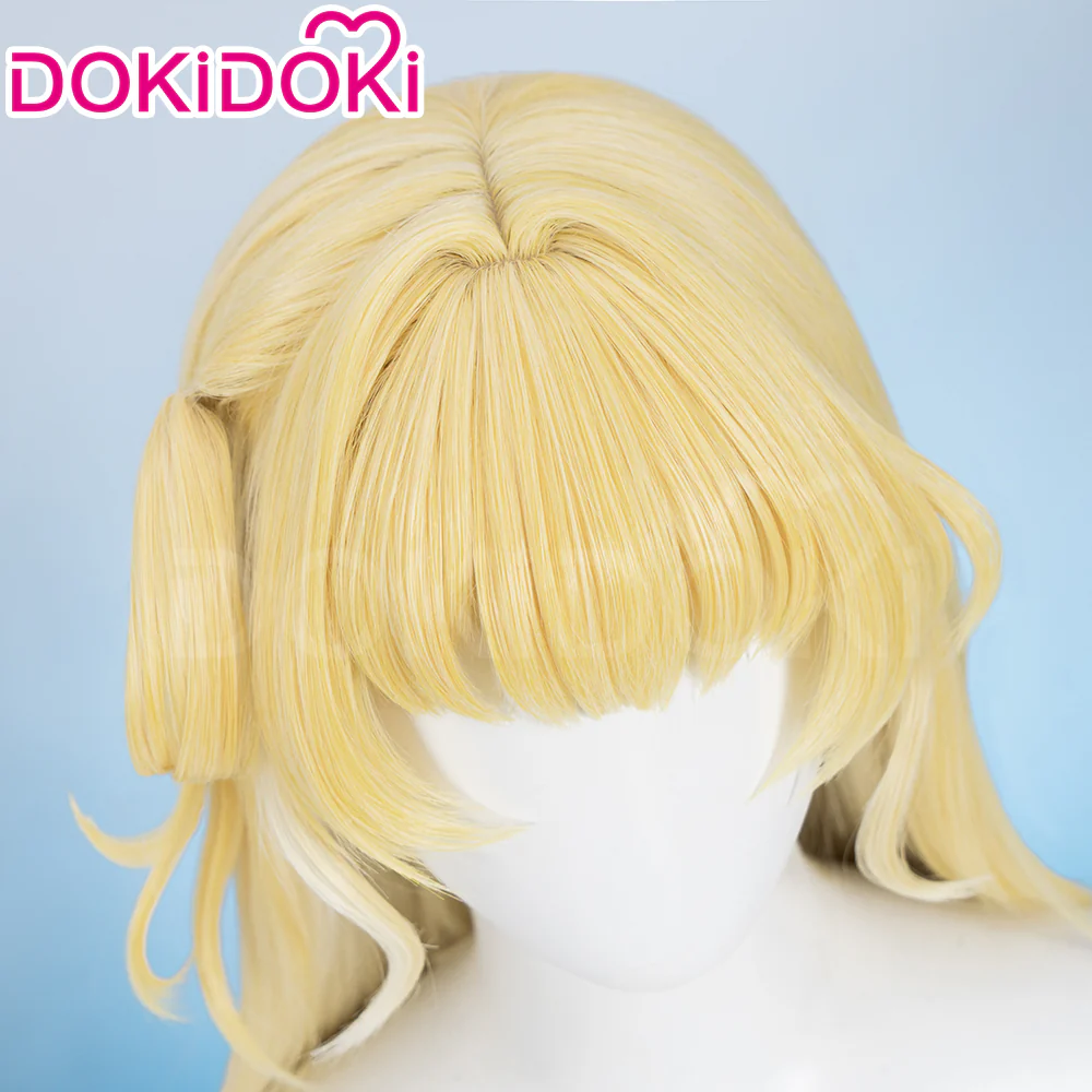 【Ready For Ship】DokiDoki Game Wuthering Waves Cosplay Phoebe Wig Long Curly Blonde Hair - Image 4