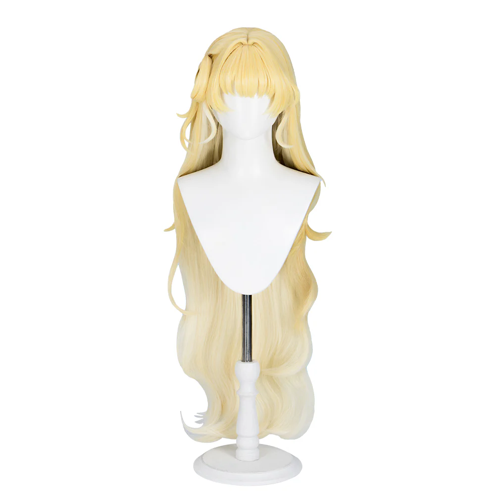 【Ready For Ship】DokiDoki Game Wuthering Waves Cosplay Phoebe Wig Long Curly Blonde Hair - Image 5