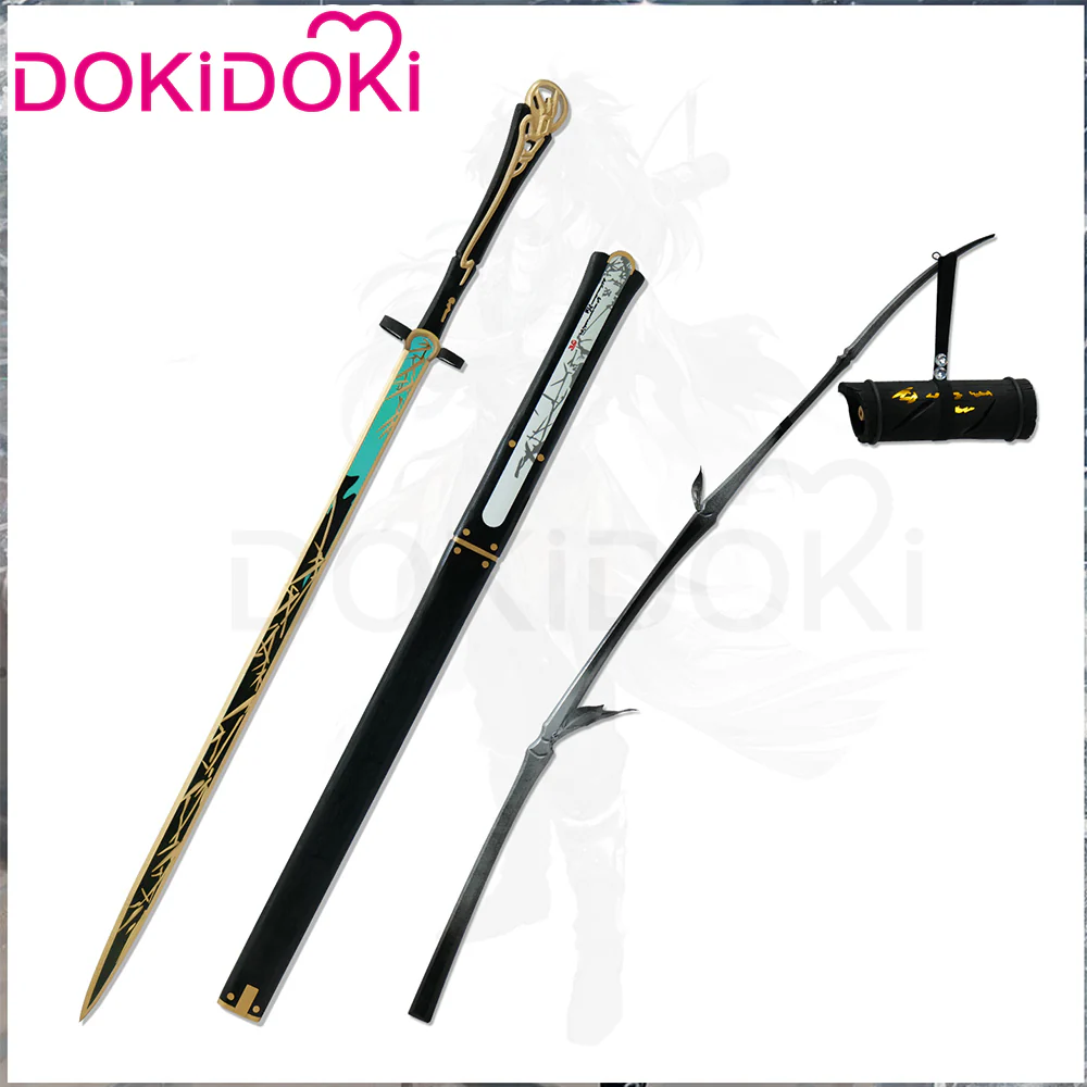 【In Stock】DokiDoki Game Wuthering Waves Cosplay Qiuyuan Prop Sword / Scabbard / Bamboo Pole / Bamboo Flask Qiu Yuan