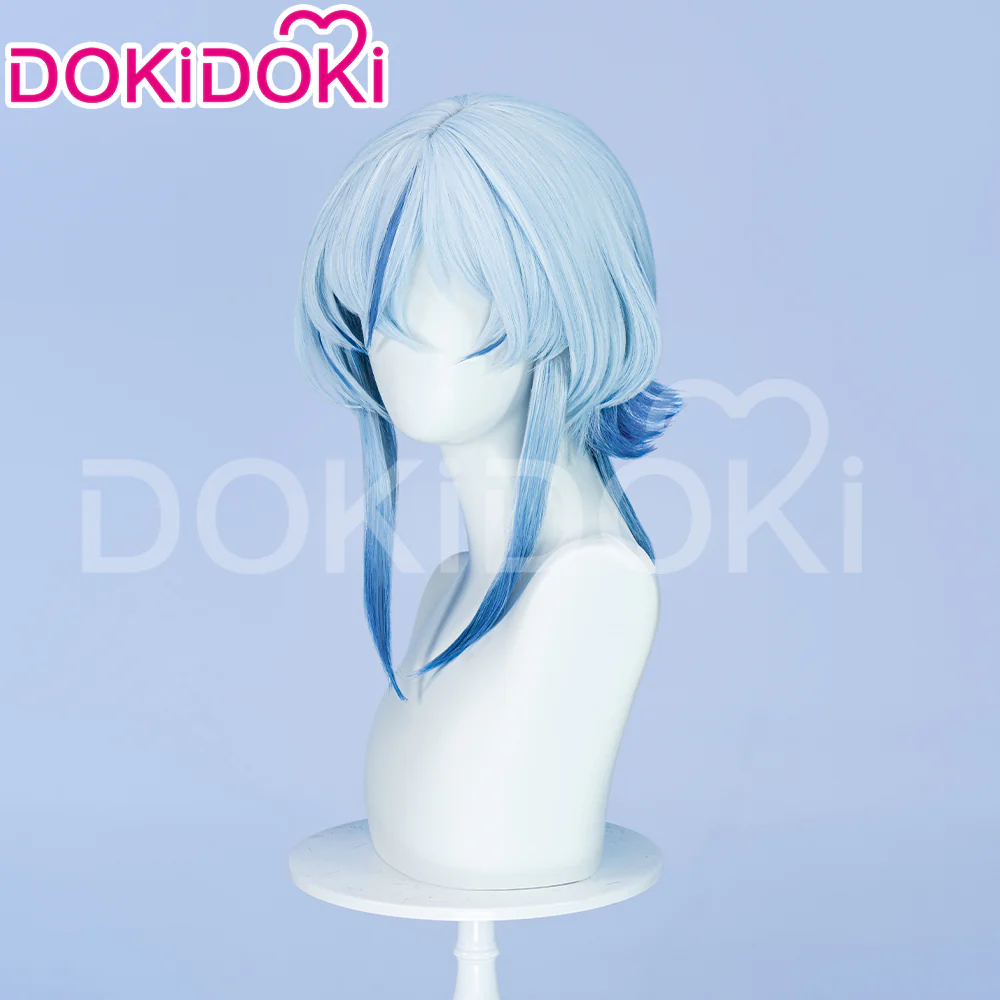 【Ready For Ship】DokiDoki Game Wuthering Waves Cosplay Shorekeeper Wig Straight Blue Women Hair - Image 2