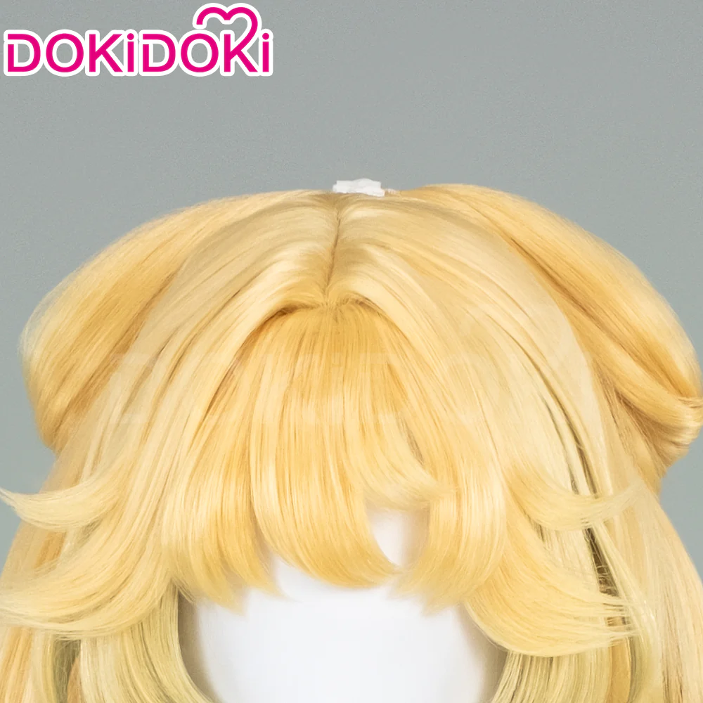 【Ready For Ship】DokiDoki Game Wuthering Waves Cosplay Verina Wig Long Straight Yellow Green Hair - Image 5