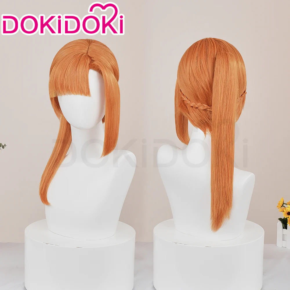 【Ready For Ship】DokiDoki Game Your Turn To Die Death Game By Majority Cosplay Chidouin Sara Wig Long Straight Orange Hair