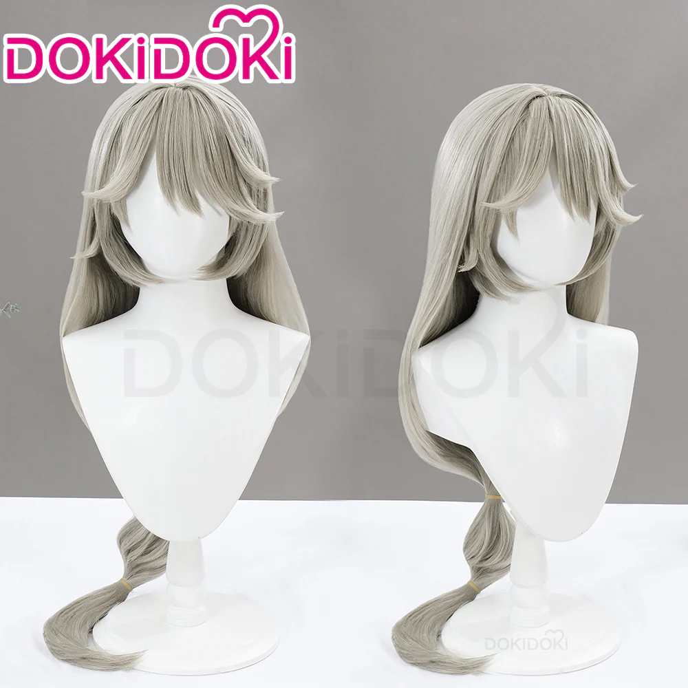 【Ready For Ship】DokiDoki Game Zenless Zone Zero Cosplay Alexandrina Sebastiane Victoria Wig Long Straight Grey Hair