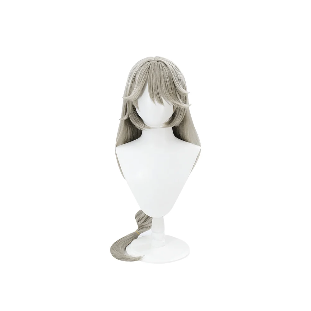 【Ready For Ship】DokiDoki Game Zenless Zone Zero Cosplay Alexandrina Sebastiane Victoria Wig Long Straight Grey Hair - Image 6