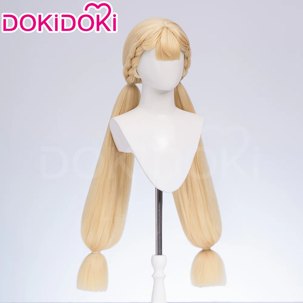 【Ready For Ship】DokiDoki Game Zenless Zone Zero Cosplay Alice Thymefield Wig Long Blond Hair Twin Ponytails ZZZ - Image 3