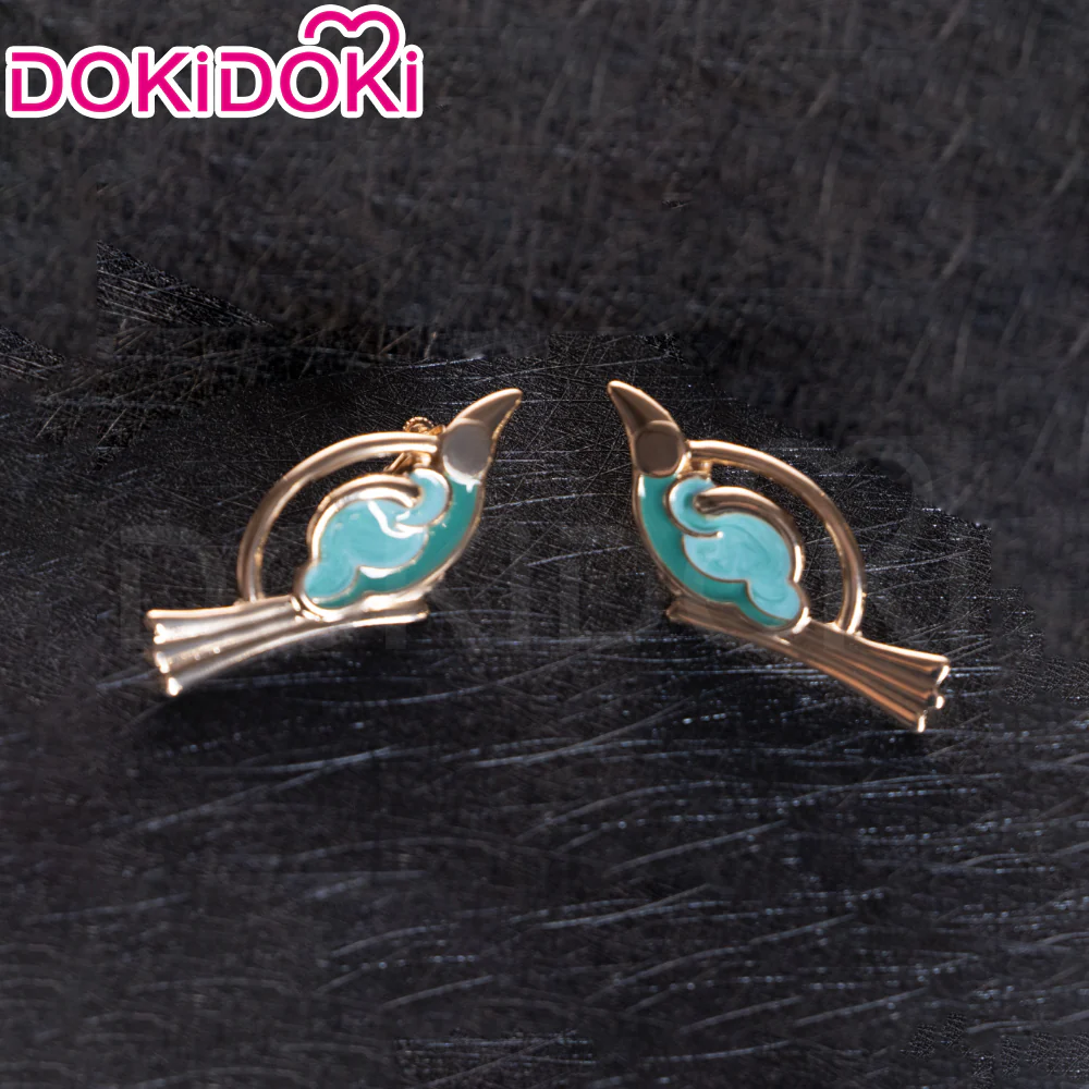 【Wig Ready For Ship】DokiDoki Game Zenless Zone Zero Cosplay Astra Yao Wig / Earrings / Ear Clips Long Straight Black / Green Hair ZZZ Yao Jiayin - Image 13