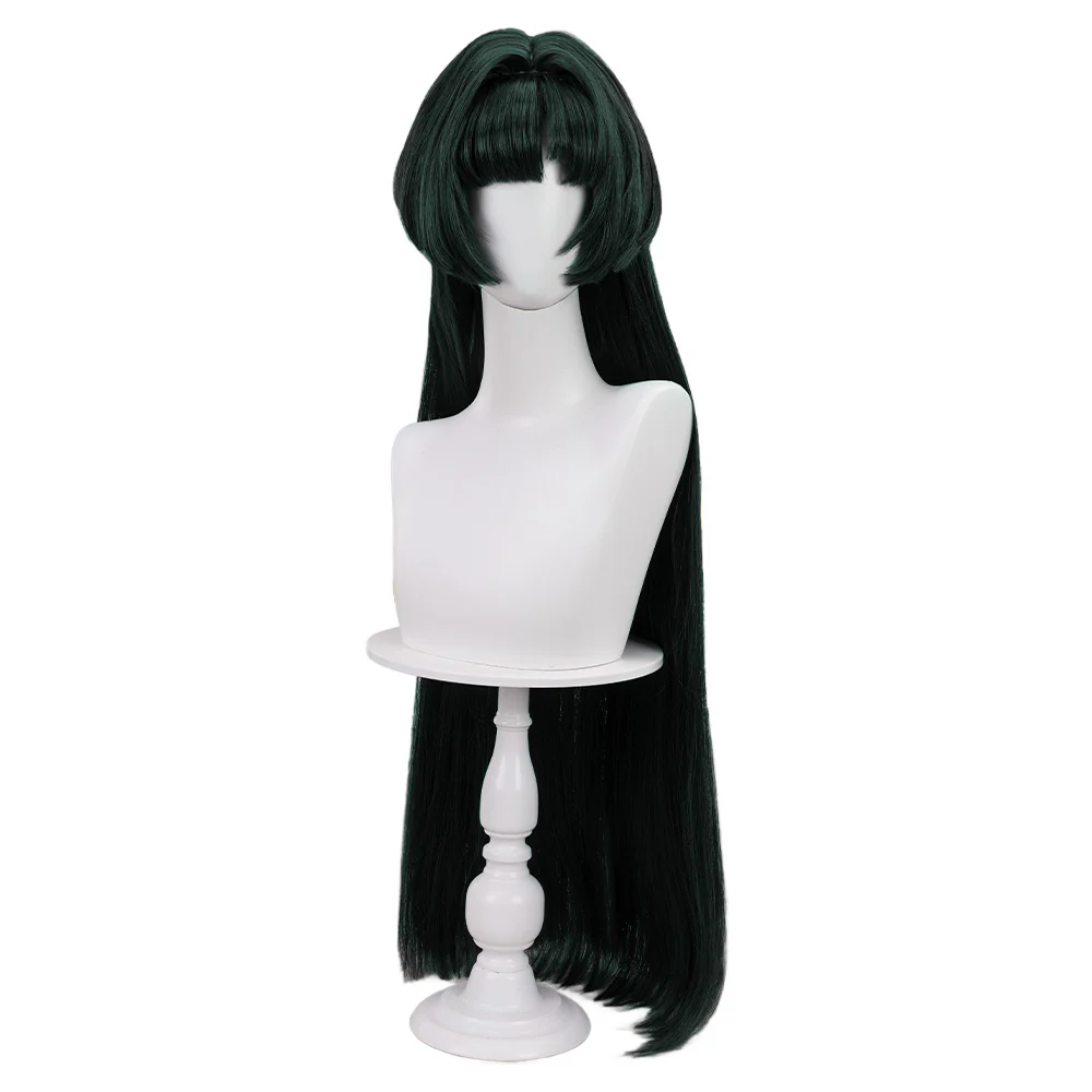 【Wig Ready For Ship】DokiDoki Game Zenless Zone Zero Cosplay Astra Yao Wig / Earrings / Ear Clips Long Straight Black / Green Hair ZZZ Yao Jiayin - Image 15