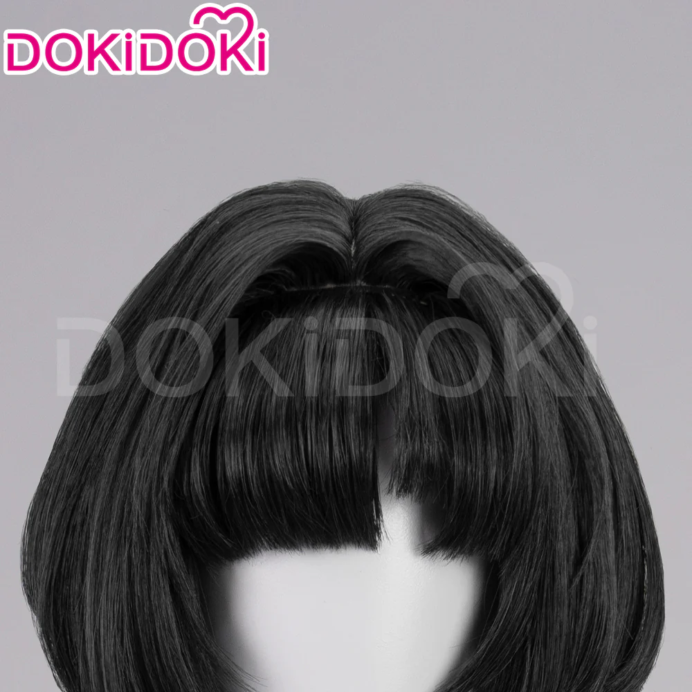 【Wig Ready For Ship】DokiDoki Game Zenless Zone Zero Cosplay Astra Yao Wig / Earrings / Ear Clips Long Straight Black / Green Hair ZZZ Yao Jiayin - Image 6