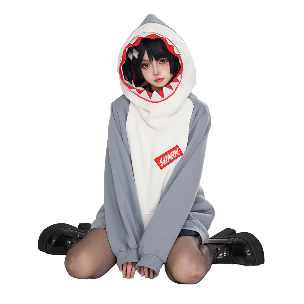 【Size S-2XL】DokiDoki-R Game Zenless Zone Zero Cosplay Bangboo Eous / Sharkboo Costume / Pnats Doujin Hoodie Coat ZZZ Casual Wear - Image 14