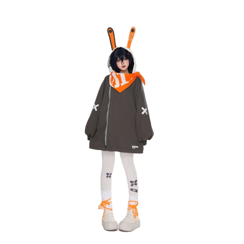 【Size S-2XL】DokiDoki-R Game Zenless Zone Zero Cosplay Bangboo Eous / Sharkboo Costume / Pnats Doujin Hoodie Coat ZZZ Casual Wear - Image 7