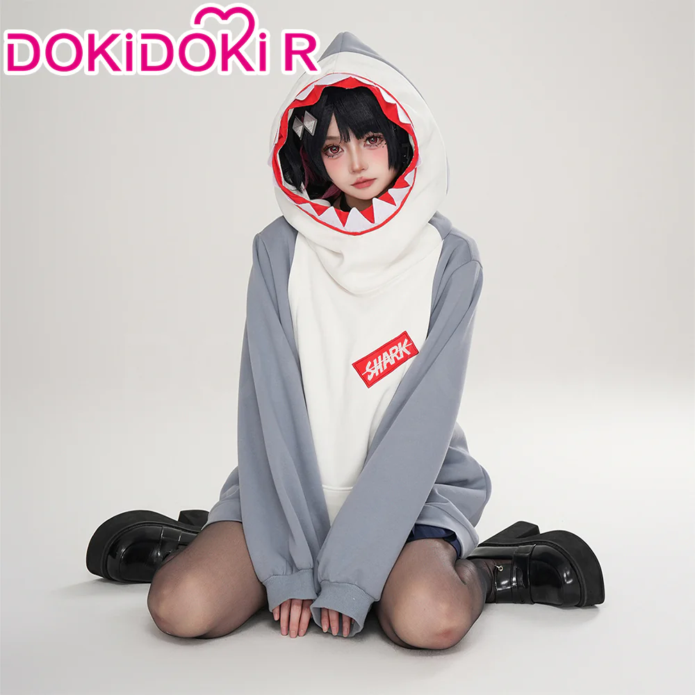 【Size S-2XL】DokiDoki-R Game Zenless Zone Zero Cosplay Bangboo Eous / Sharkboo Costume / Pnats Doujin Hoodie Coat ZZZ Casual Wear - Image 9