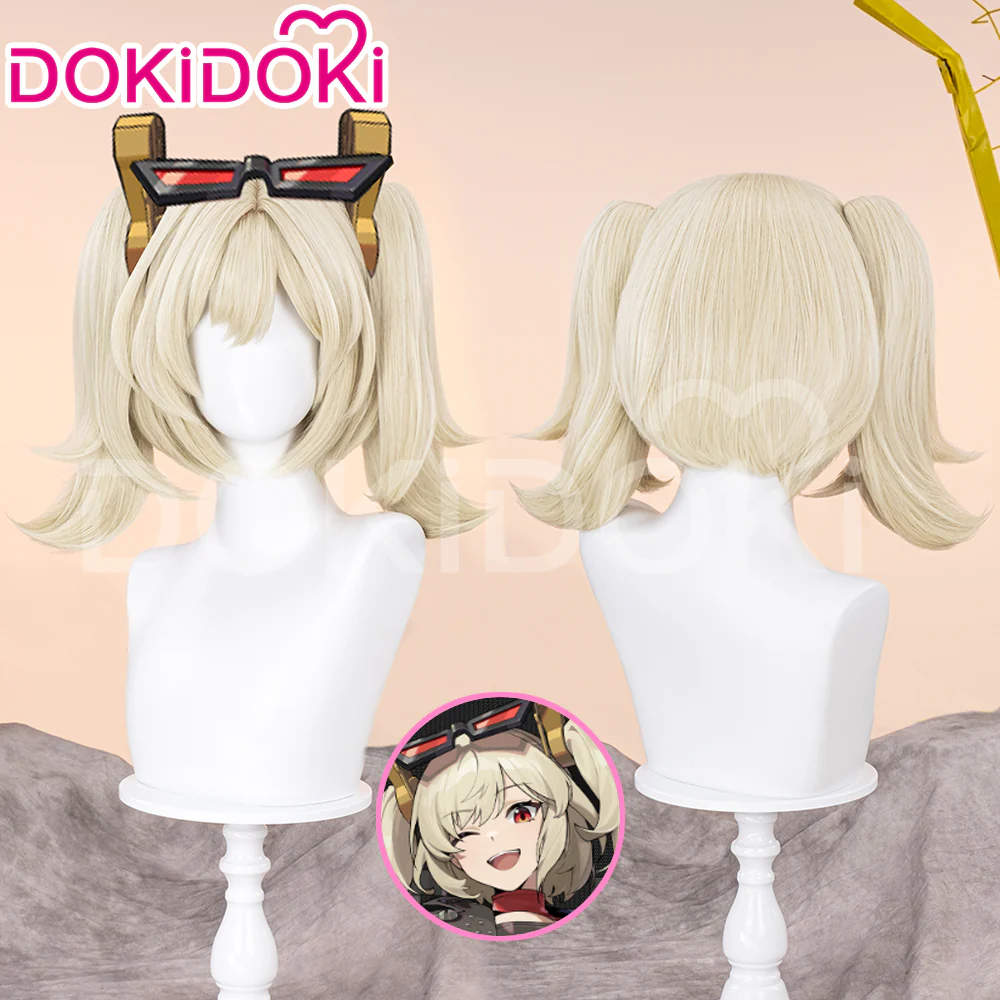 【Ready For Ship】DokiDoki Game Zenless Zone Zero Cosplay Burnice Whita Wig Short Straight Light Yellow Hair ZZZ - Image 2